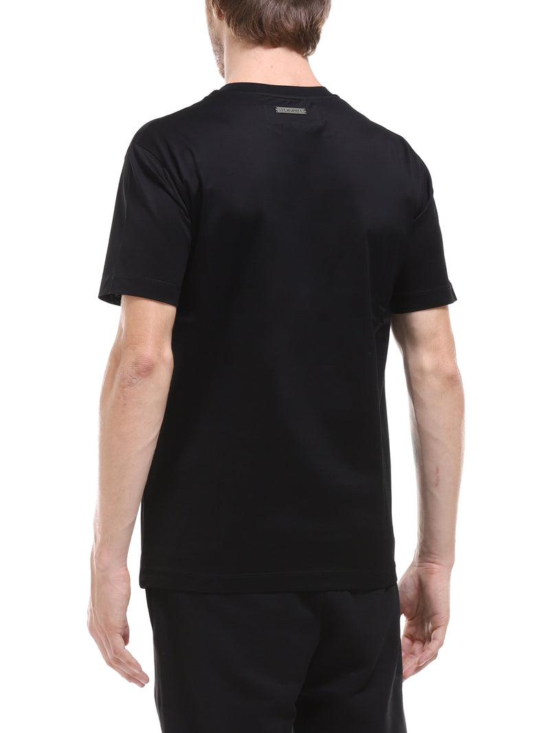 LES HOMMES T-SHIRT GIROCOLLO CON LOGO REFLECTIVE