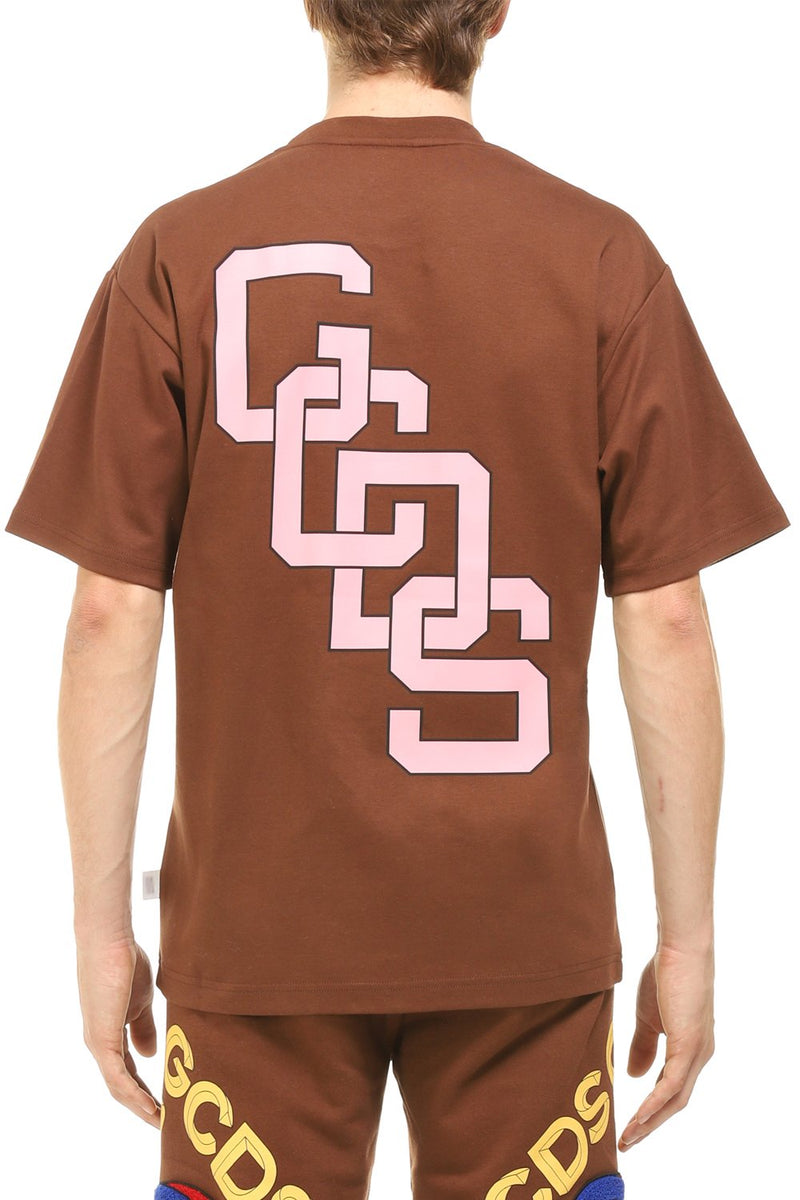 GCDS T-SHIRT GIROCOLLO COLLEGE