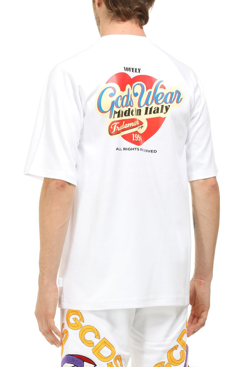 GCDS T-SHIRT GIROCOLLO SANFORIZED