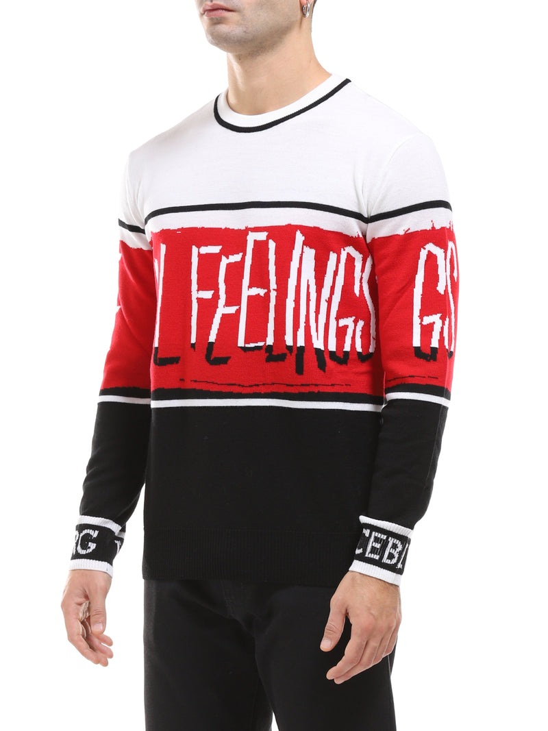 ICEBERG MAGLIA GIROCOLLO CON LOGO