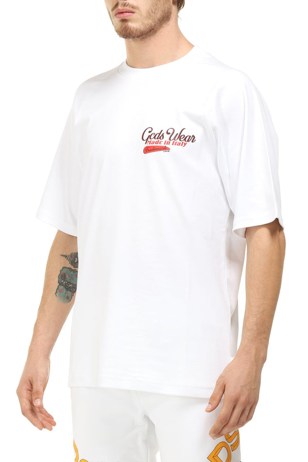 GCDS T-SHIRT GIROCOLLO SANFORIZED