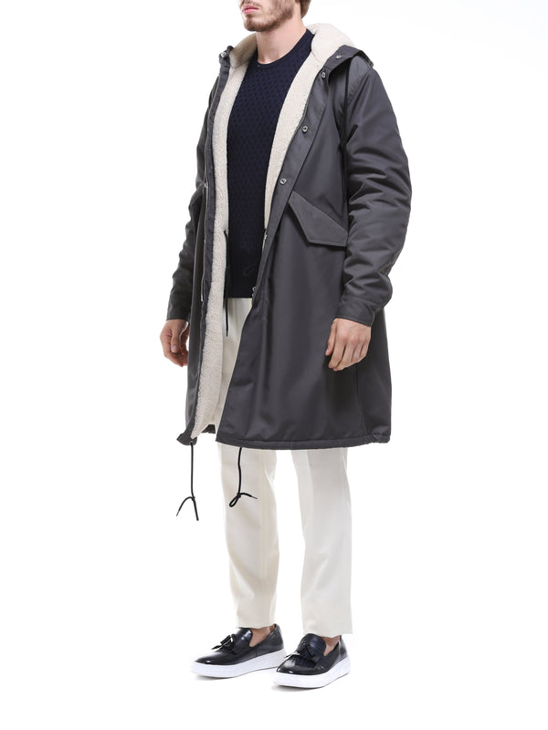 GRIFONI PARKA CON INTERNO IN FINTO SHEARLING