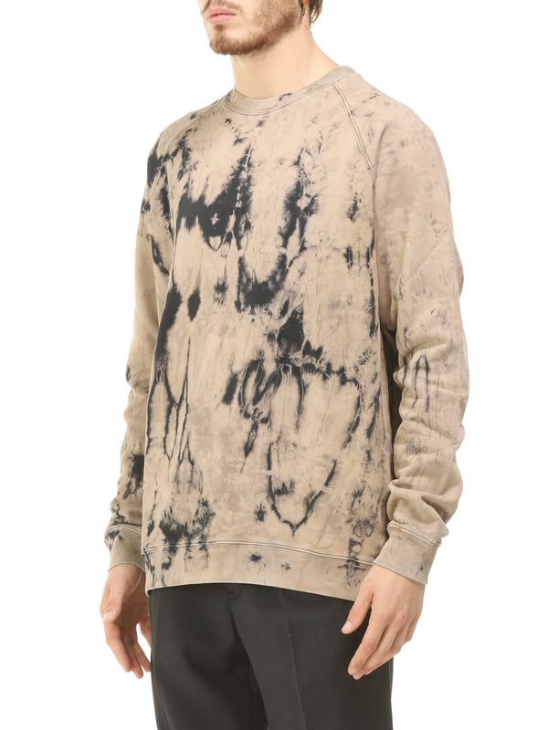 MSGM FELPA  IN COTONE EFFETTO TIE DYE