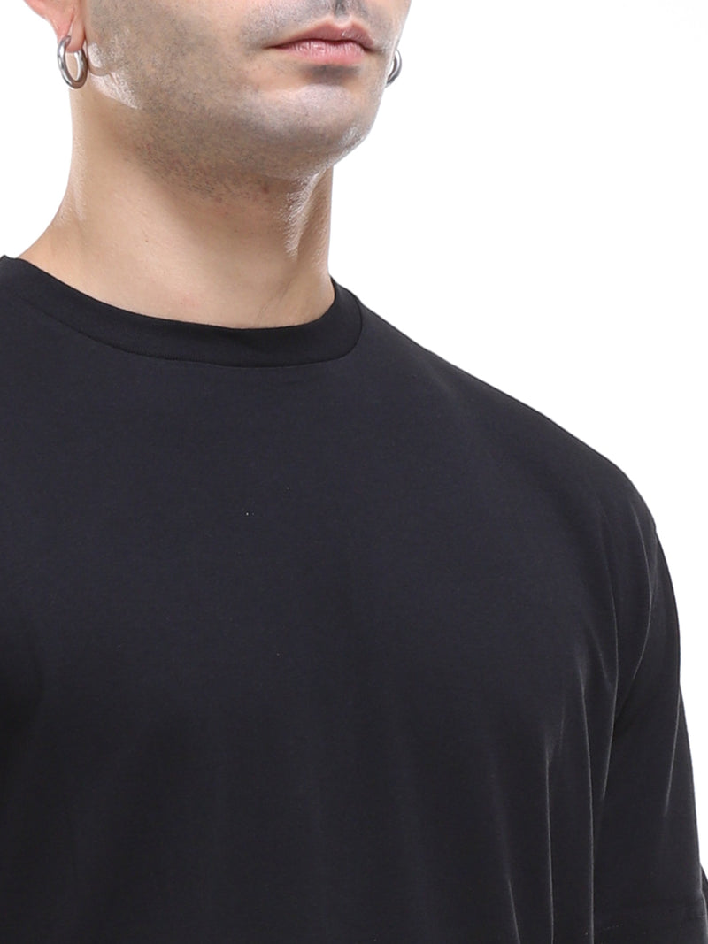 LES HOMMES T-SHIRT GIROCOLLO A DOPPIO STRATO