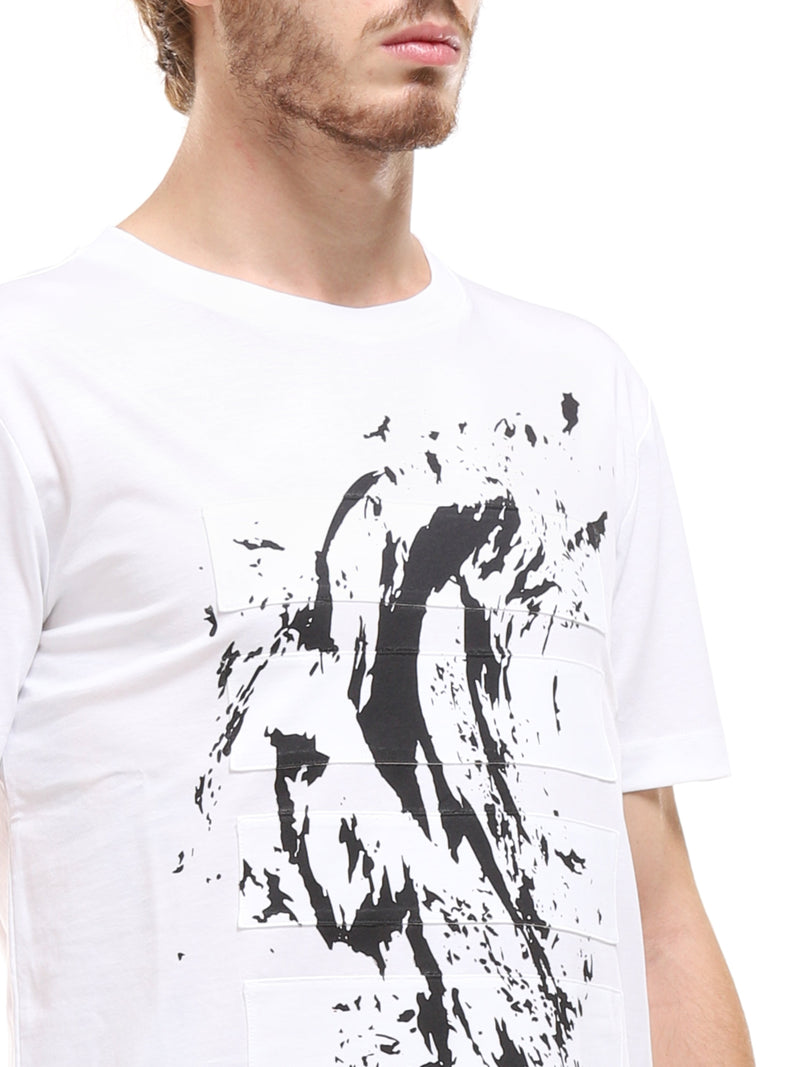 LES HOMMES T-SHIRT GIROCOLLO CON STAMPA