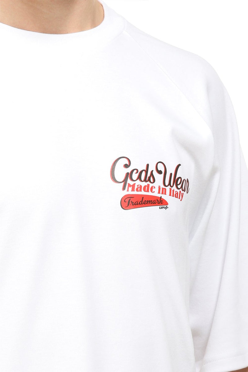 GCDS T-SHIRT GIROCOLLO SANFORIZED