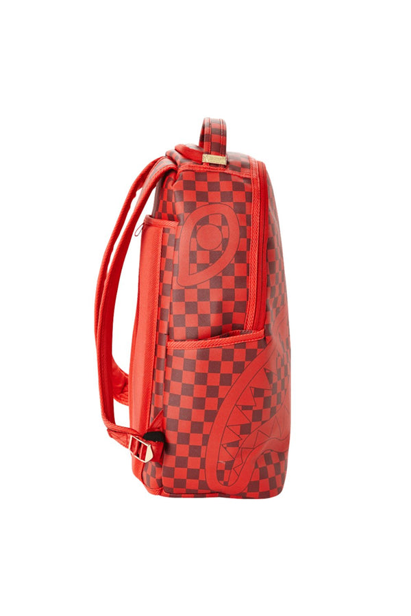 SPRAYGROUND ZAINO SHARK IN PARIS CHECHERED RED