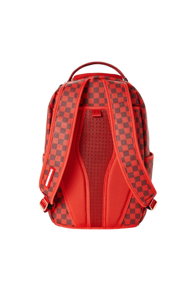 SPRAYGROUND ZAINO SHARK IN PARIS CHECHERED RED