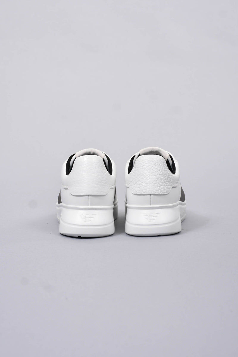 EMPORIO ARMANI Sneakers con logo in pelle