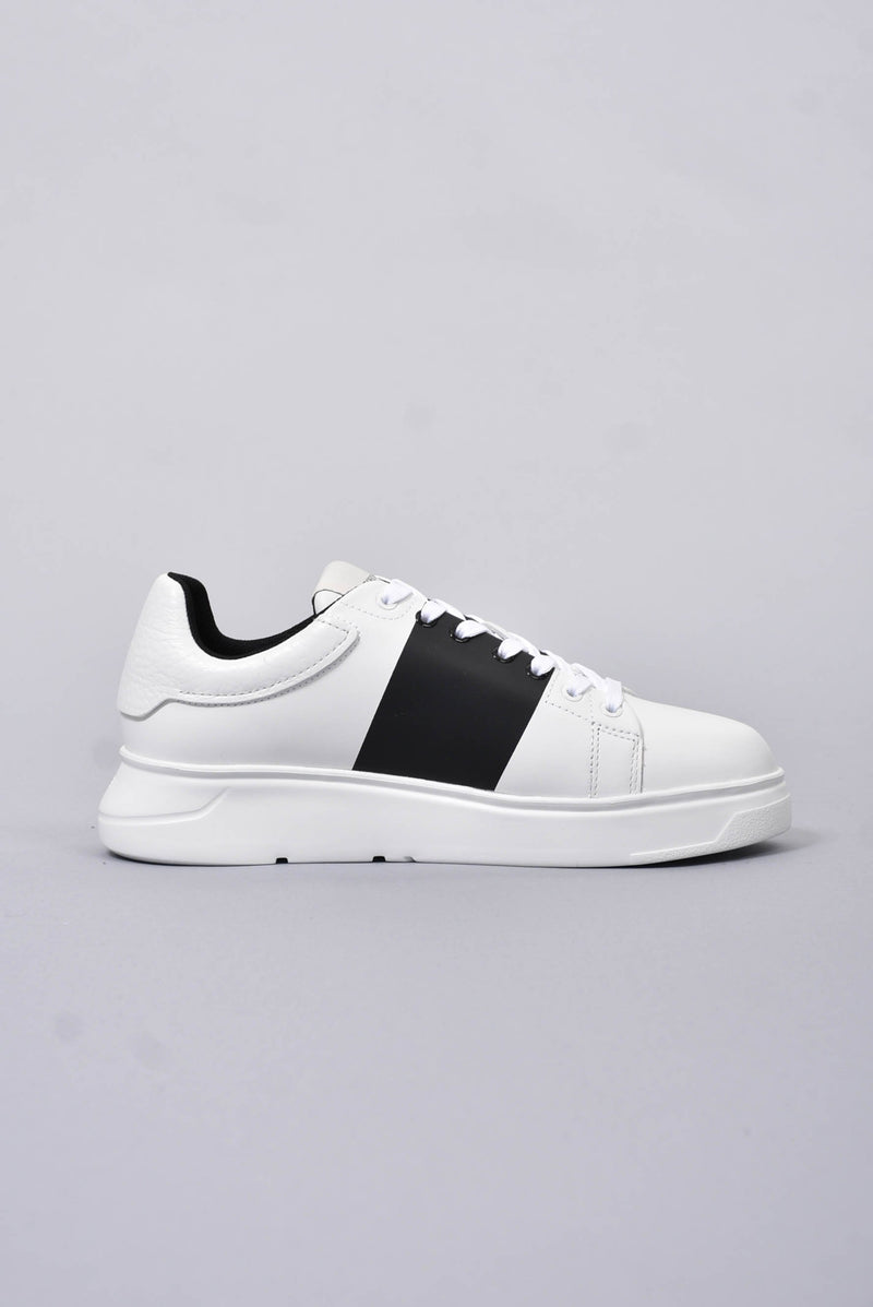 EMPORIO ARMANI Sneakers con logo in pelle