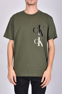 CALVIN KLEIN JEANS T-SHIRT GIROCOLLO CON STAMPA