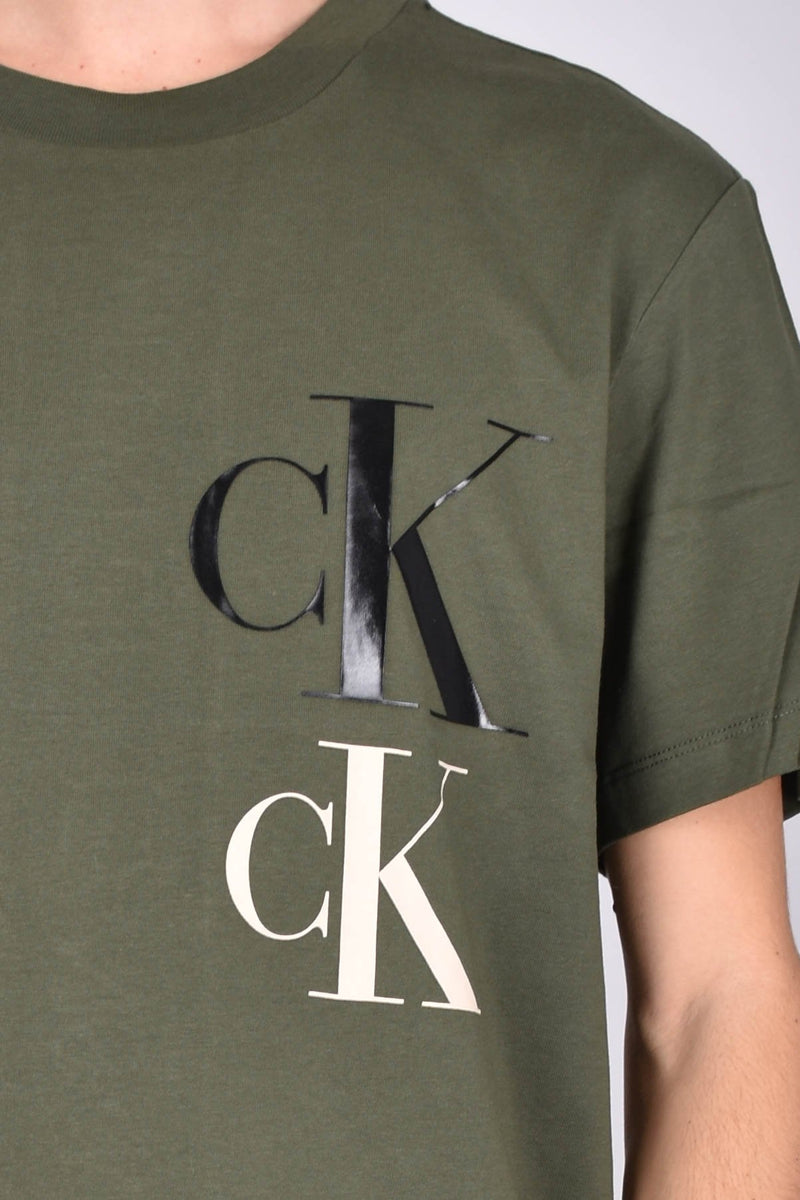 CALVIN KLEIN JEANS T-SHIRT GIROCOLLO CON STAMPA