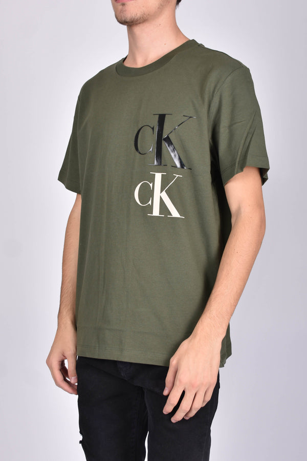 CALVIN KLEIN JEANS T-SHIRT GIROCOLLO CON STAMPA