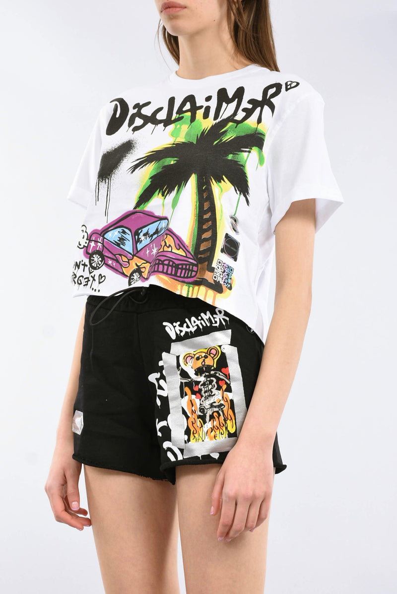 DISCLAIMER T-shirt con stampa