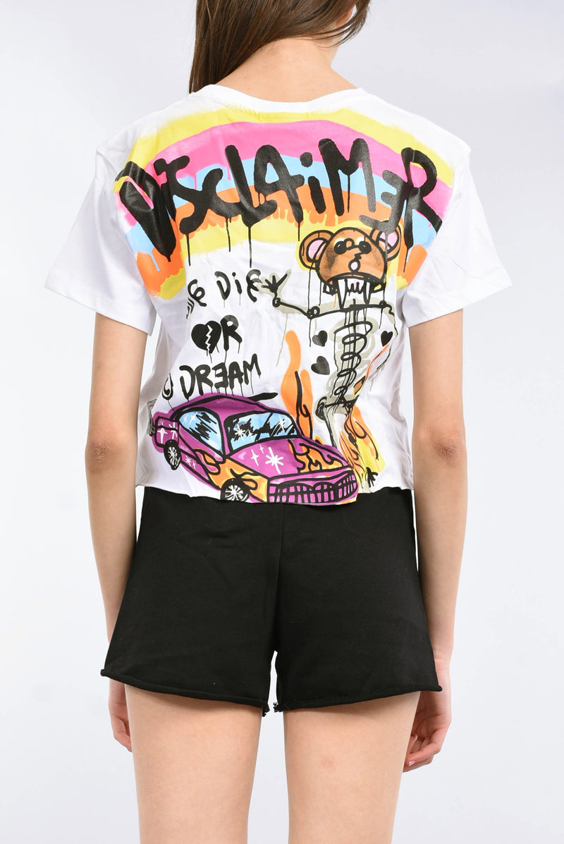 DISCLAIMER T-shirt con stampa