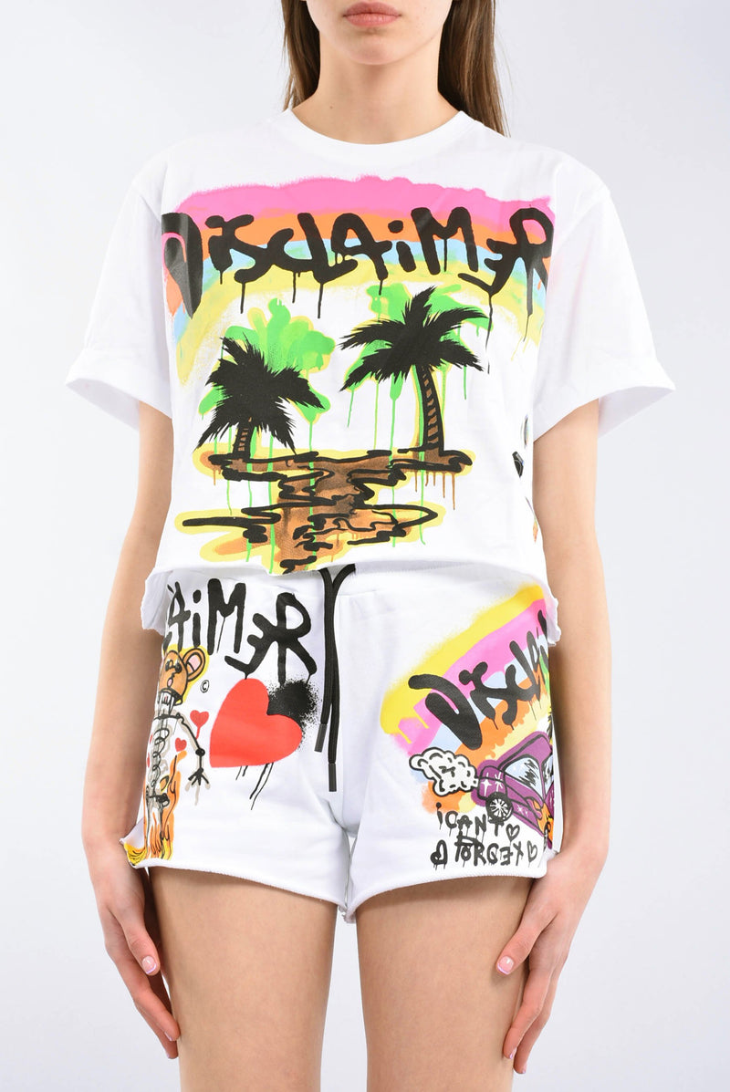 DISCLAIMER T-shirt con stampa