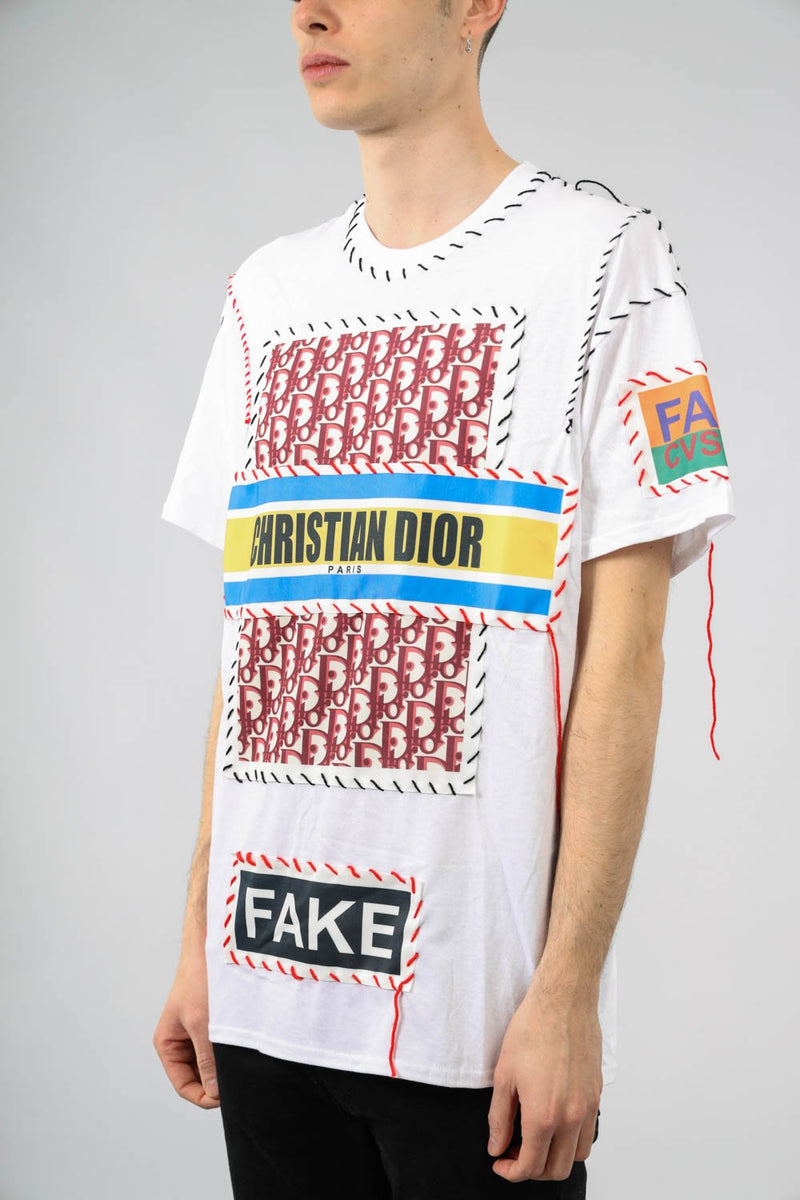 DANIELE IOV FAKECVSTOM T-shirt in cotone