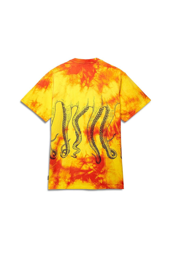 OCTOPUS T-SHIRT GIROCOLLO FREAK TIE DYE