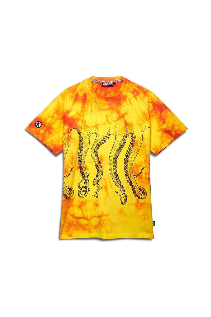 OCTOPUS T-SHIRT GIROCOLLO FREAK TIE DYE