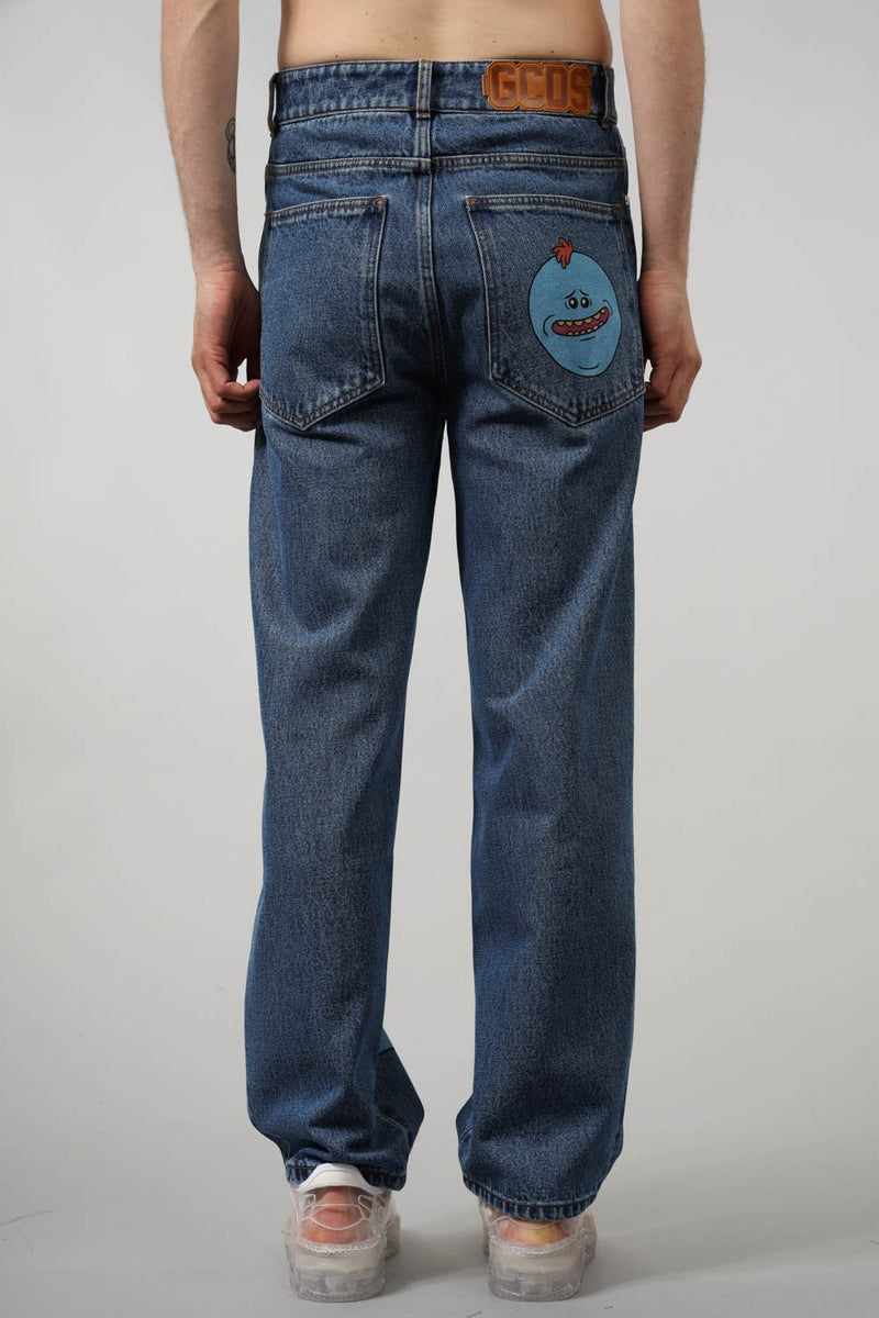 GCDS Jeans con stampa 'rich and morty'