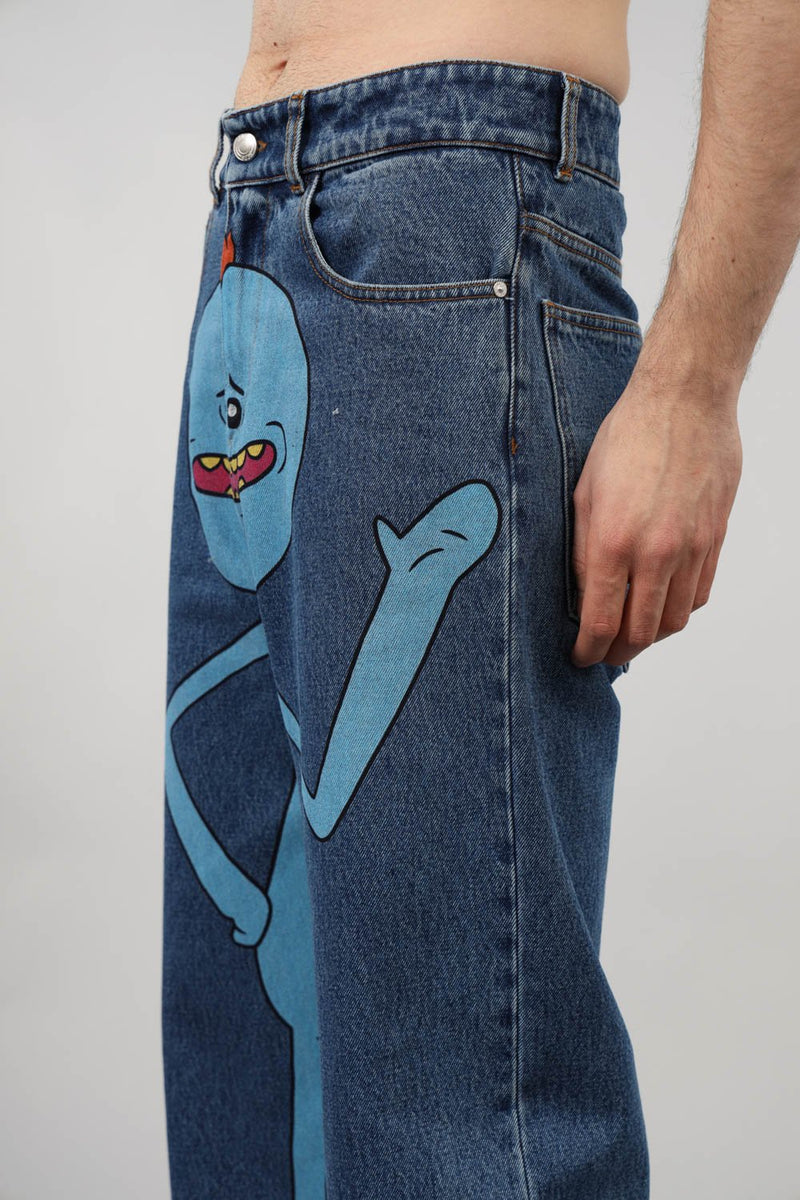 GCDS Jeans con stampa 'rich and morty'