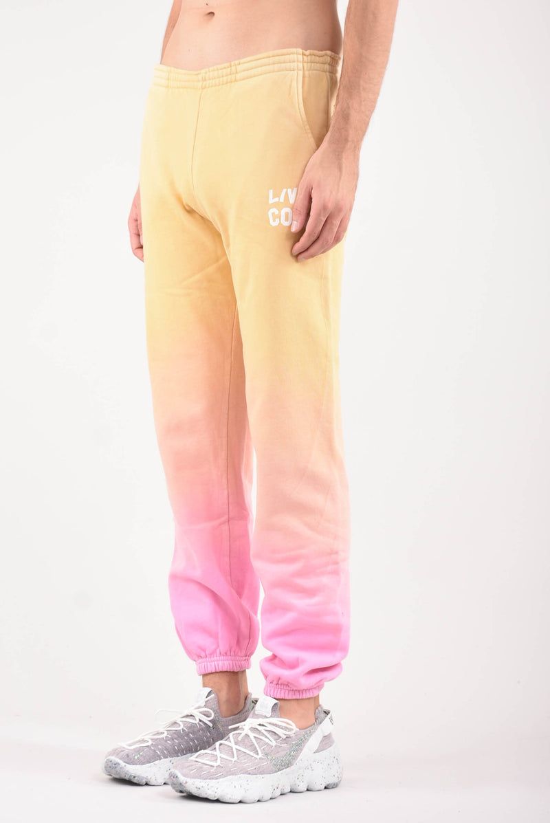 LIVIN COOL Pantaloni tie dye in felpa