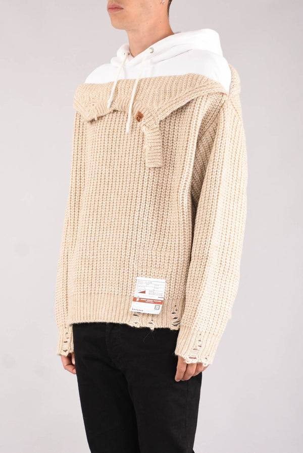 MAISON MIHARA YASUHIRO Maglia con cappuccio