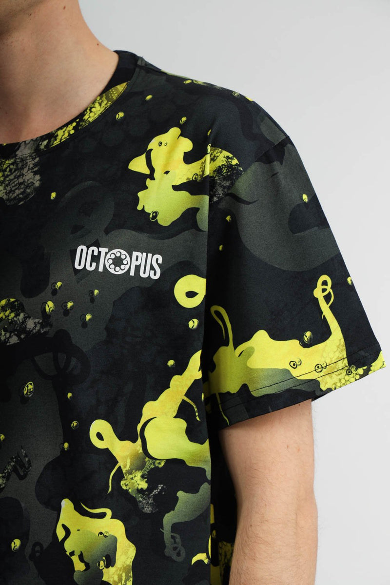 OCTOPUS T-shirt camo in cotone