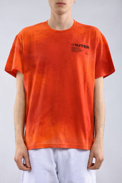 IUTER T-shirt disaster tie dye in cotone