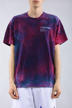 IUTER T-shirt disaster tie dye in cotone