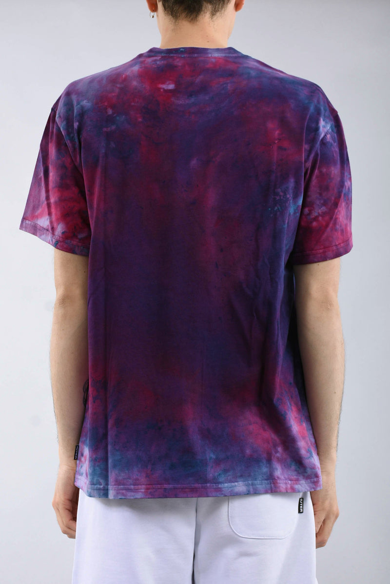 IUTER T-shirt disaster tie dye in cotone