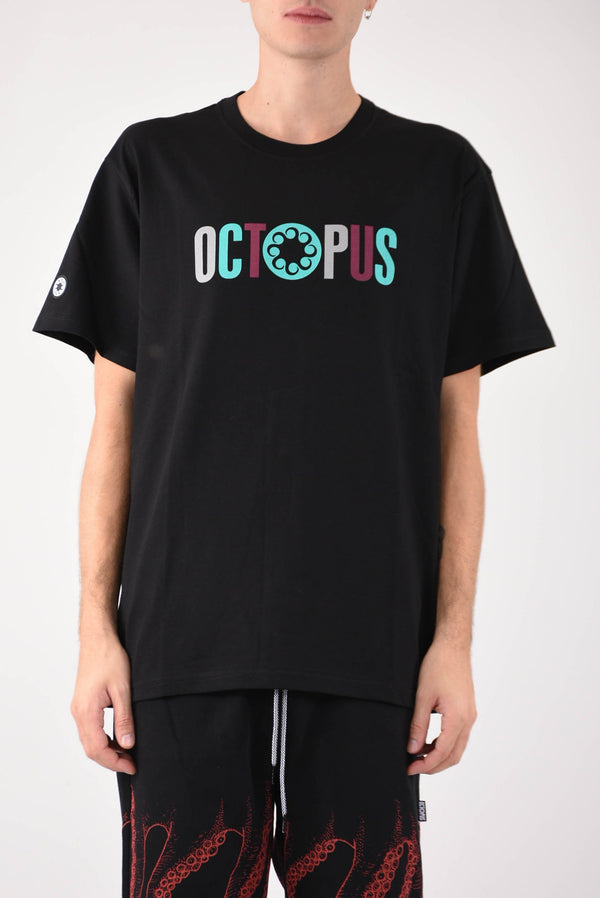 OCTOPUS T-shirt letterz logo in cotone