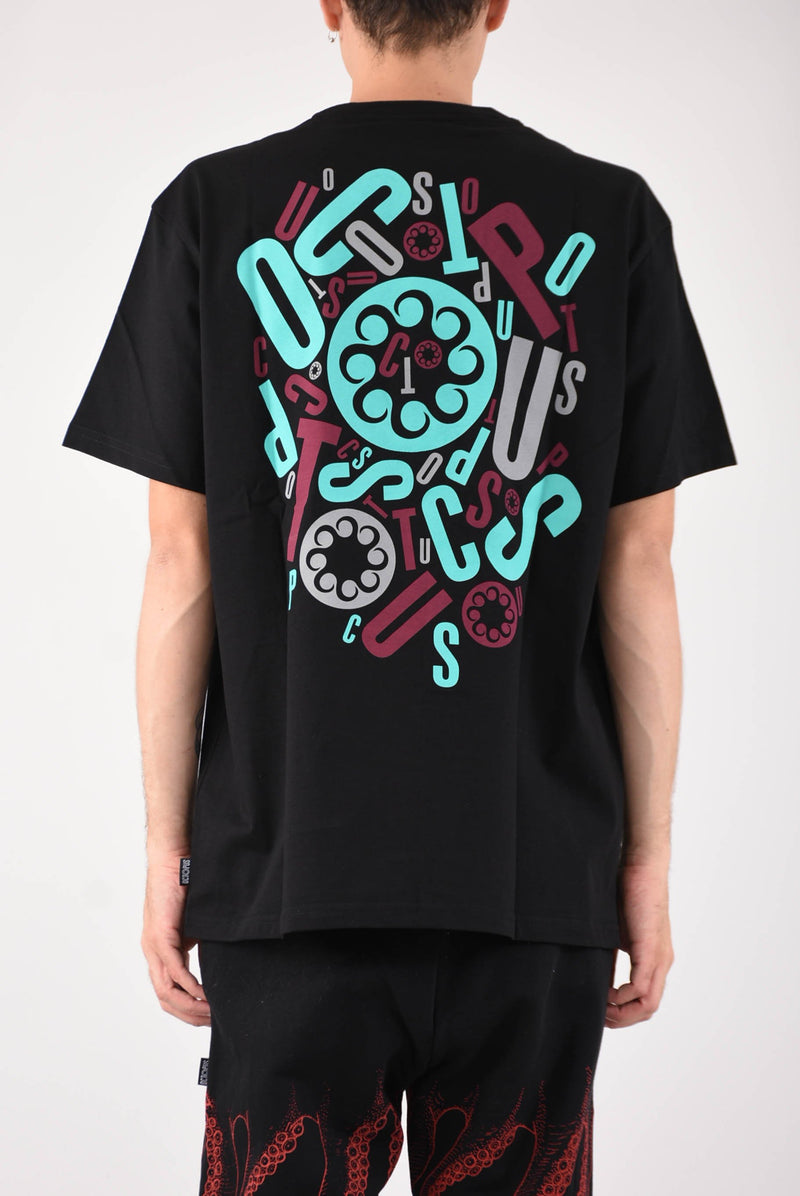 OCTOPUS T-shirt letterz logo in cotone