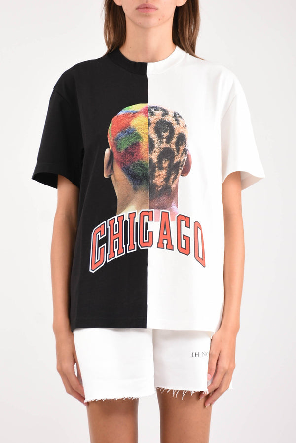 IH NOM UH NIT T-shirt whit double chicago player number and logo on back