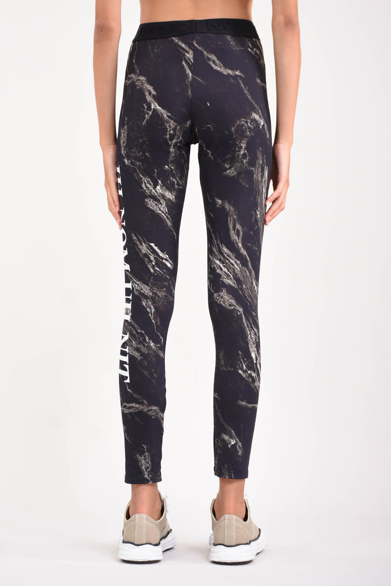 IH NOM UH NIT Leggins marble all over white quote and logo