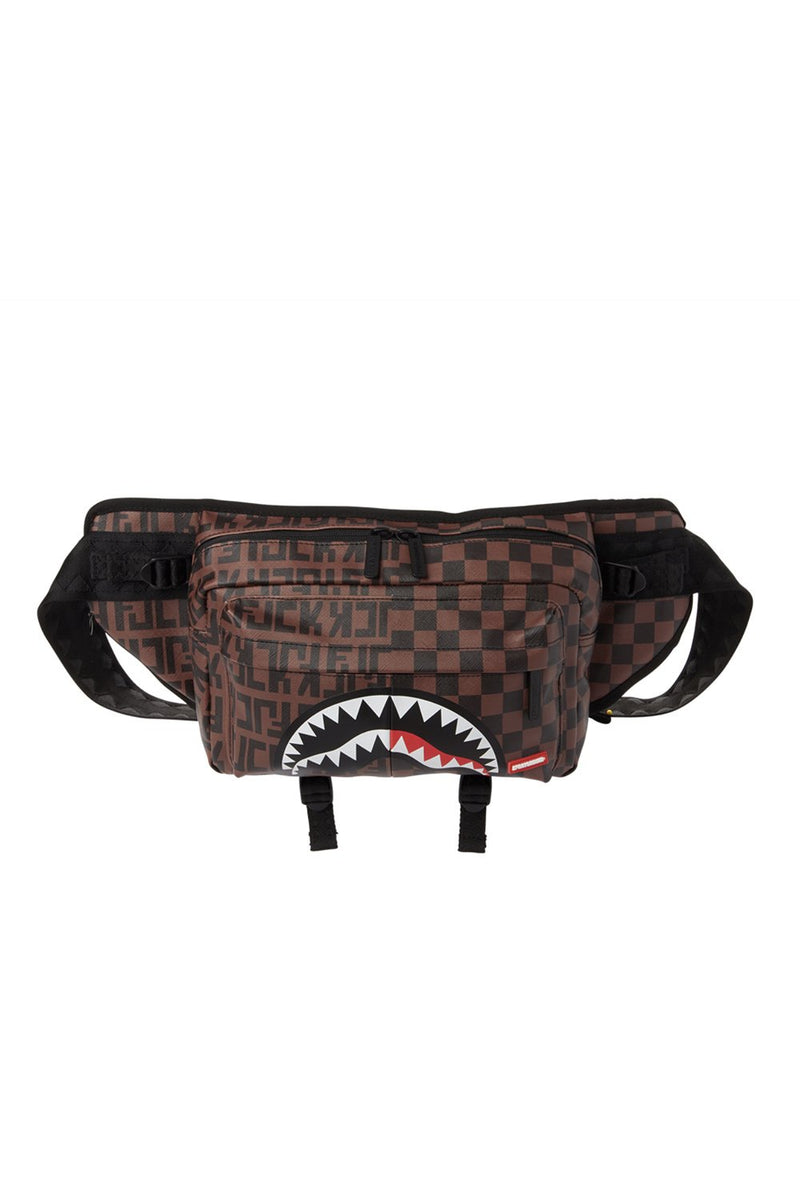 SPRAYGROUND MARSUPIO SPLIT CHECKRED DOUBLESIDE CARGO