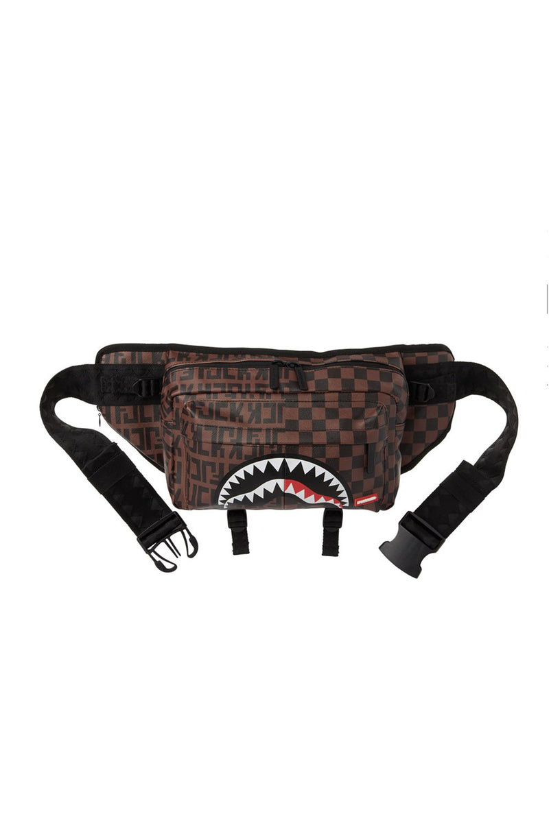 SPRAYGROUND MARSUPIO SPLIT CHECKRED DOUBLESIDE CARGO