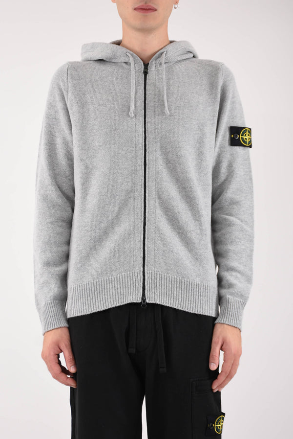 STONE ISLAND Maglia cardigan in lambswool