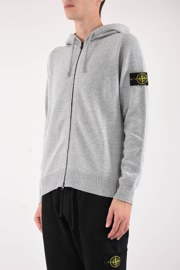 STONE ISLAND Maglia cardigan in lambswool