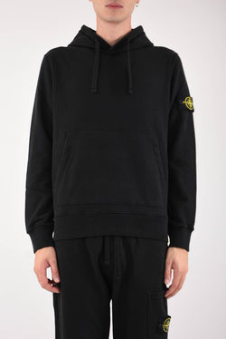 STONE ISLAND Felpa con cappuccio in cotone