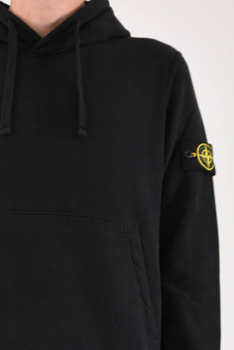 STONE ISLAND Felpa con cappuccio in cotone