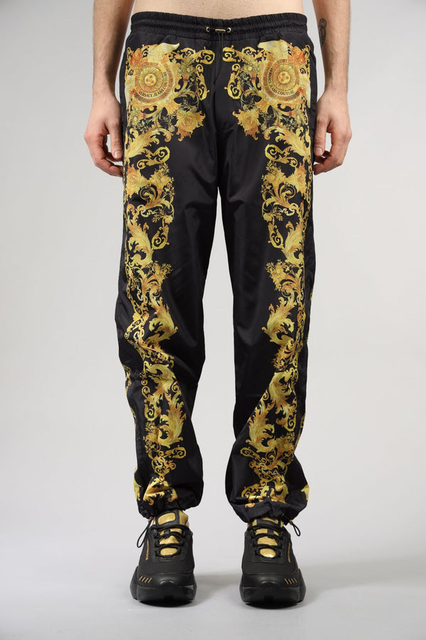 VERSACE JEANS COUTURE Pantaloni jogging stampato in nylon