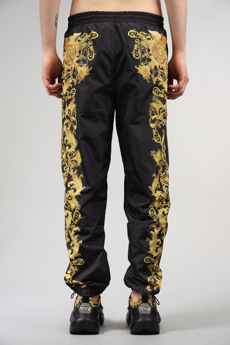 VERSACE JEANS COUTURE Pantaloni jogging stampato in nylon