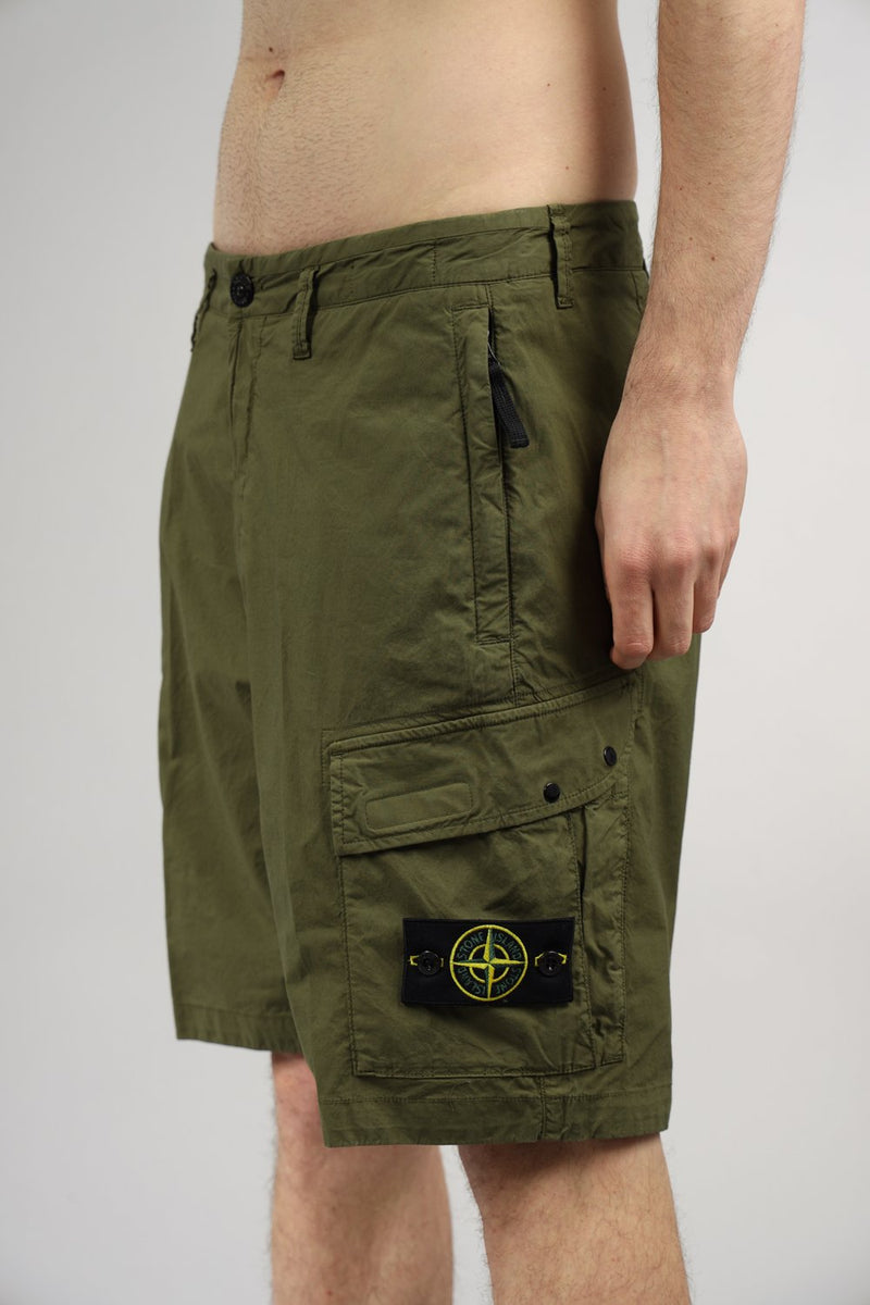 STONE ISLAND Bermuda cargo in cotone strech