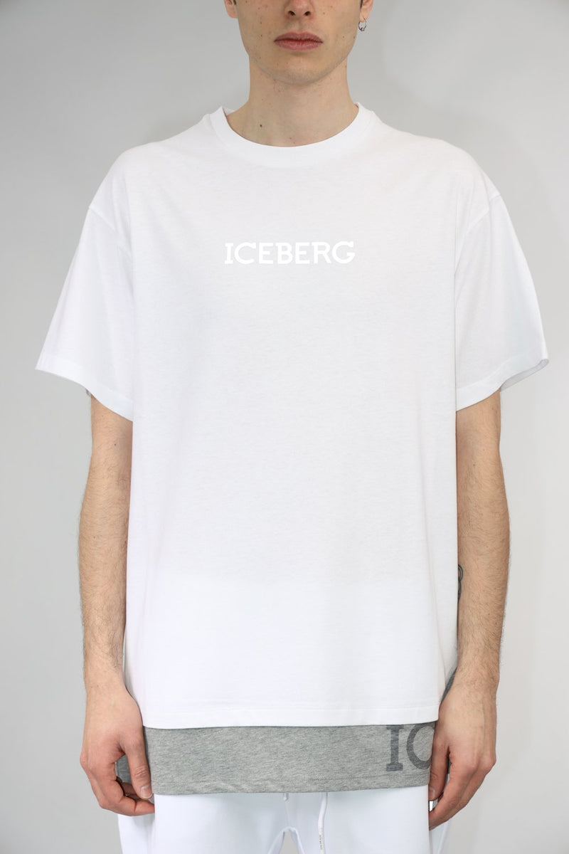 ICEBERG T-shirt con logo in cotone