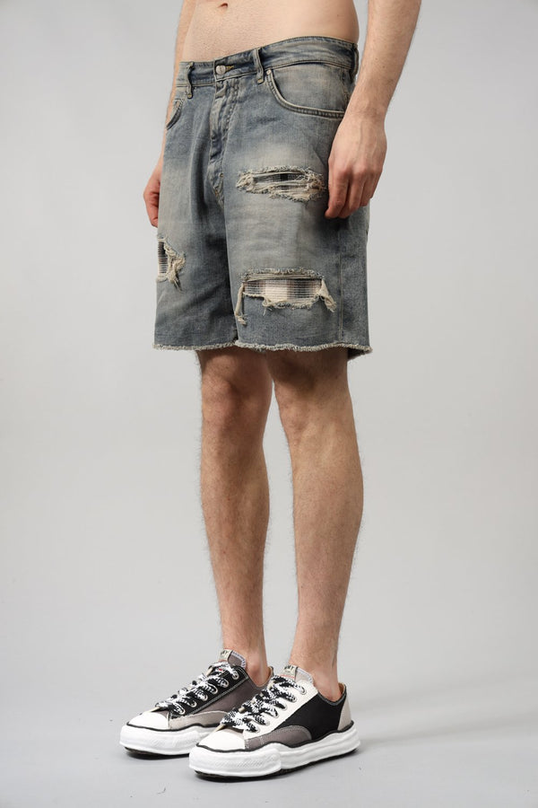 REPRESENT Bermuda underwork denim