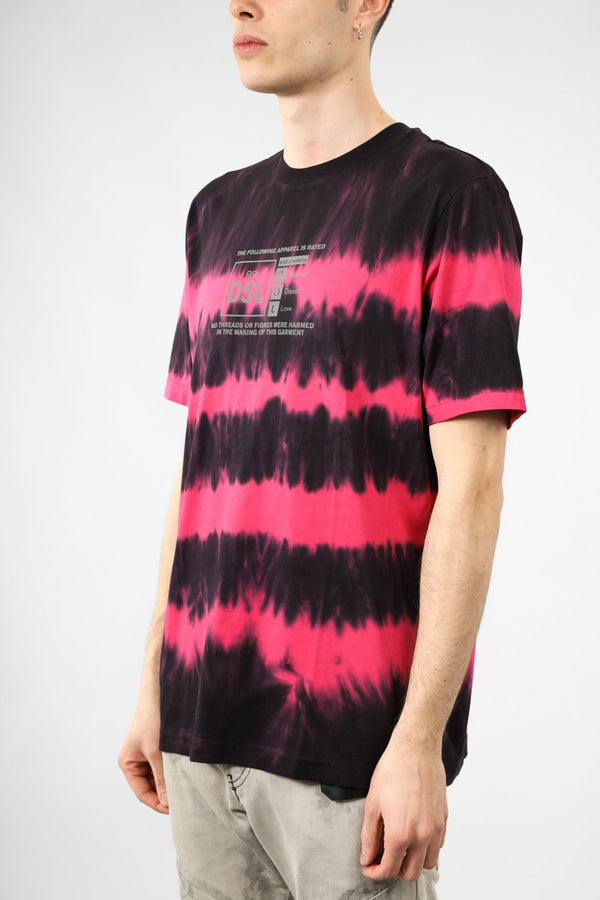 DIESEL T-shirt t-just effetto tie dye in cotone