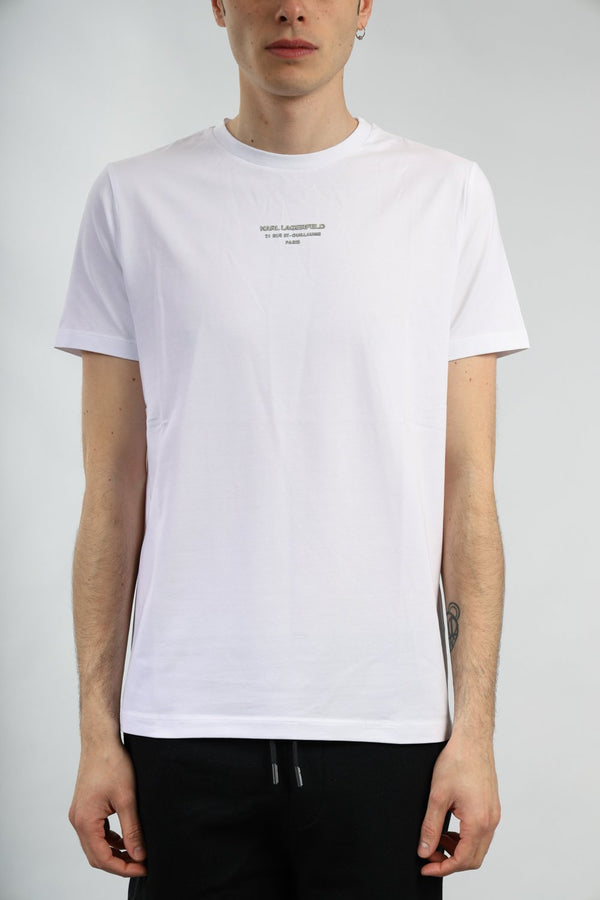 KARL LAGERFELD T-shirt con logo in cotone