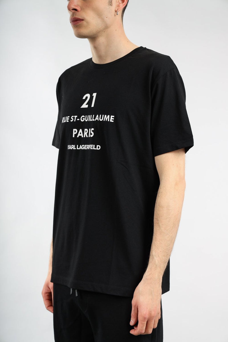 KARL LAGERFELD T-shirt con logo in cotone