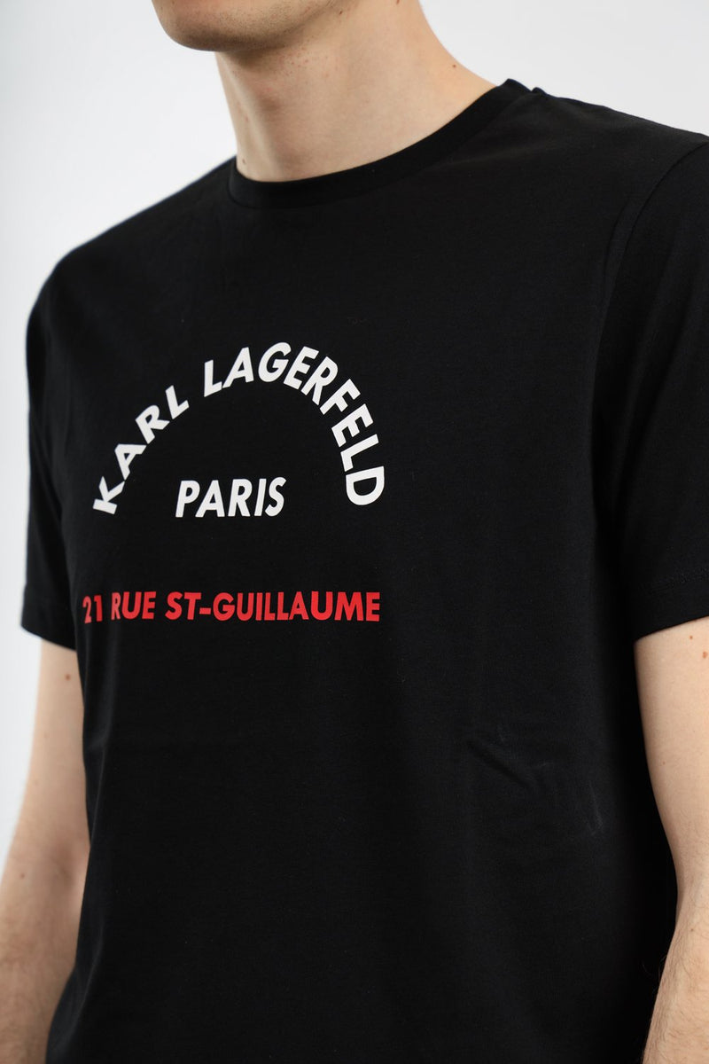 KARL LAGERFELD T-shirt con logo in cotone